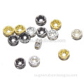 4mm gold silver gunmetal plated Rhinestone beads for rhinestone accessories